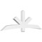 Ekena Millwork Alberta Architectural Grade PVC Gable Bracket, 96"W x 32"H x 4"D x 6"F, 8/12 Pitch GBP096X32X0406ALB00 - alternate 1